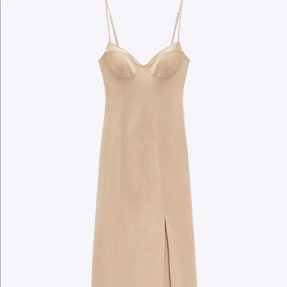 Zara Bodycon Linen Dress